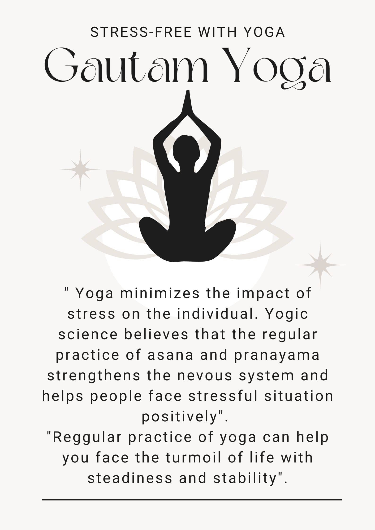 stress free with Yoga