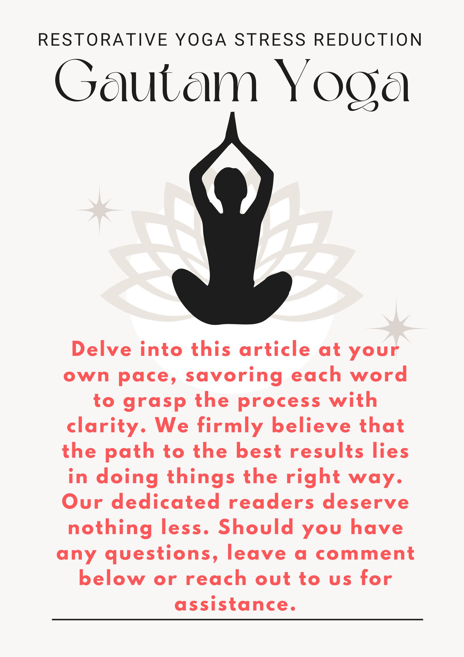 Restorative Yoga Stress Reduction